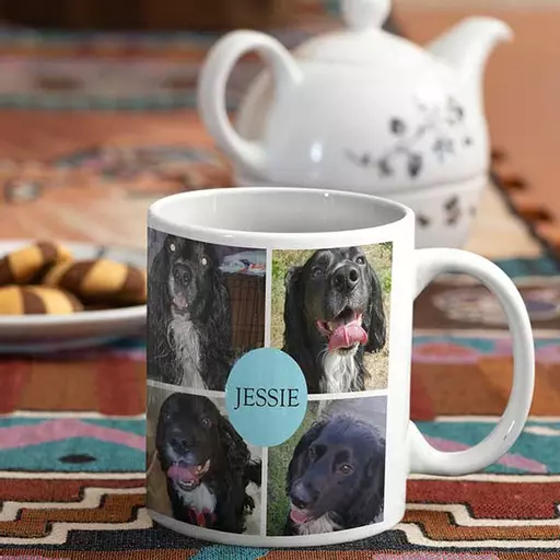 Personalised photo upload-Pet Lover gift-photo collage Mug-Personalised Gift