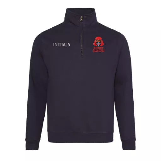 ChristChurchCollege_QuarterZipSweatshirt_Navy_Front.png