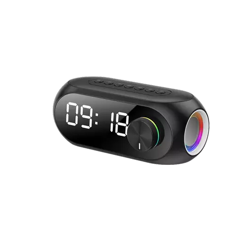 Blaupunkt - 5W Multi-Function Bluetooth Wireless Speaker & Alarm Clock - Black