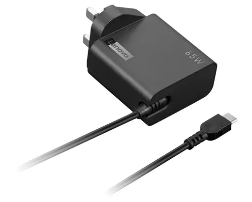 Lenovo 65W USB-C Wall Adapter UK power adapter/inverter Indoor Black