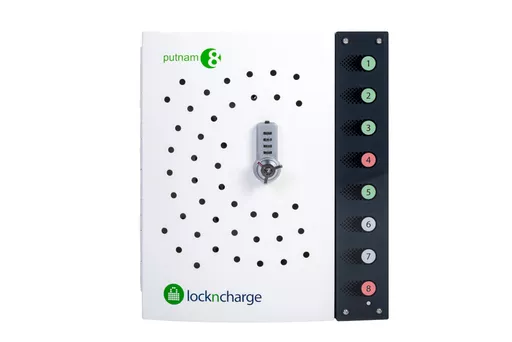 LocknCharge Putnam 8 Freestanding Black, White