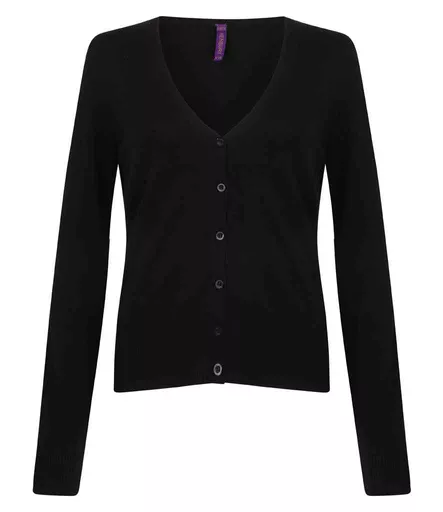 Henbury Ladies Lightweight V Neck Cardigan