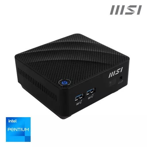 MSI Cubi N JSL Intel Pentium-N6000 Barebone, Mini-PC, SFF, USB 3.2 Gen2, HDMI, VGA, LAN, WiFi, BT, VESA, Supports Max 16GB DDR4 SO-DIMM (2 Slots), M.2 (1 Slot)