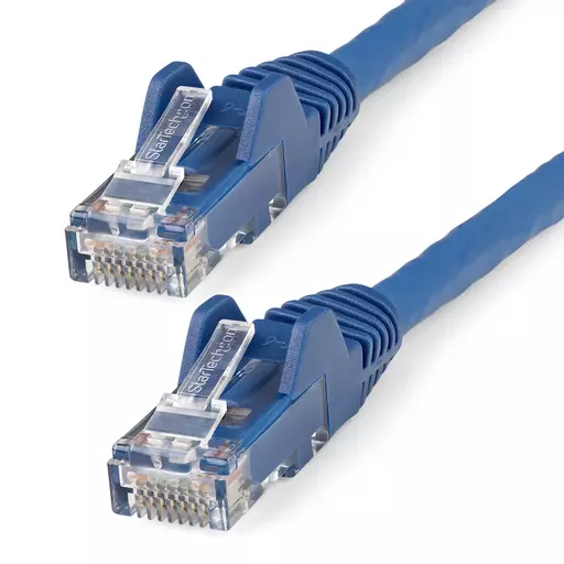 StarTech.com 1m CAT6 Ethernet Cable - LSZH (Low Smoke Zero Halogen) - 10 Gigabit 650MHz 100W PoE RJ45 10GbE UTP Network Patch Cord Snagless with Strain Relief - Blue, CAT 6, ETL Verified, 24AWG