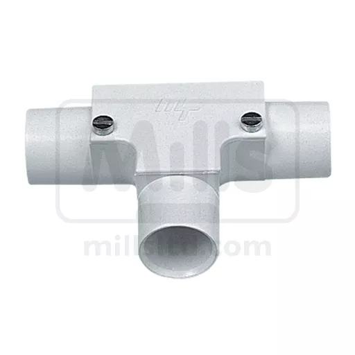 Marshall-Tufflex Round PVC Conduit Inspection Tee - White