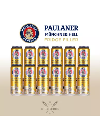 Paulaner Munich Helles Can Fridge Filler