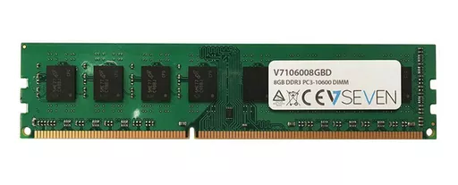 V7 8GB DDR3 PC3-10600 - 1333mhz DIMM Desktop Memory Module - V7106008GBD