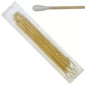 Swab Woodstick Shaft with Cotton Tip 25 in P/Pouch pk 1000