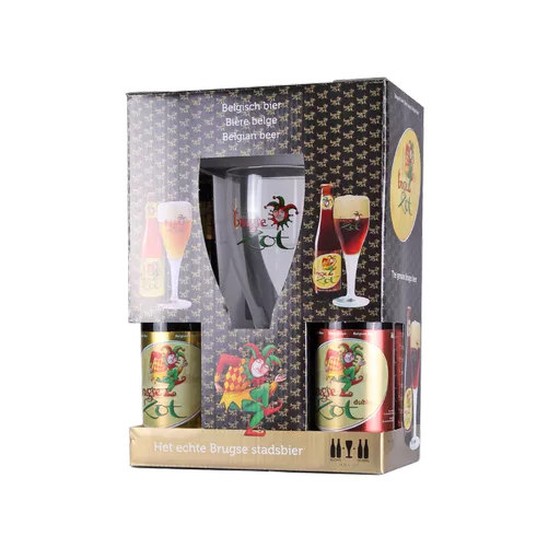 Brugsee Zot Gift Pack 4x33cl + 1 glass