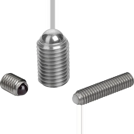 K0384 Ball Pressure Screws In Stainless Steel Full Ball Size M4-M16