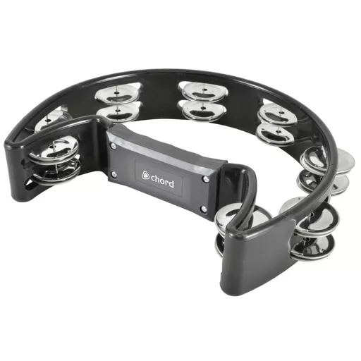 Chord Tambourine Single D - Black