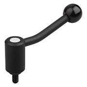 K0108 Tension Levers In Steel With 20° Handle Male Thread Size M8-M24