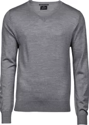 Men's V Neck Knitted Sweater