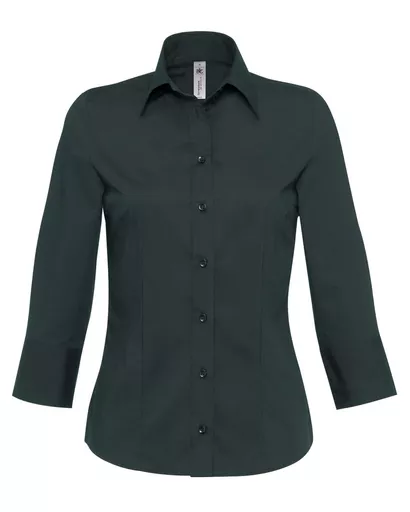 Women's Milano Poplin 3/4 Sleeve Shirt