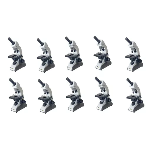 DuraLab DR-510 Advanced Semi-Plan Monocular Microscope Set Of 10