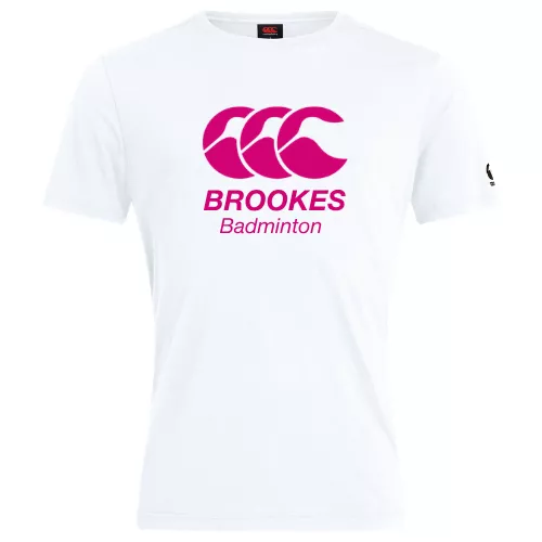 Oxford Brookes University Badminton Senior Plain Cotton Tee