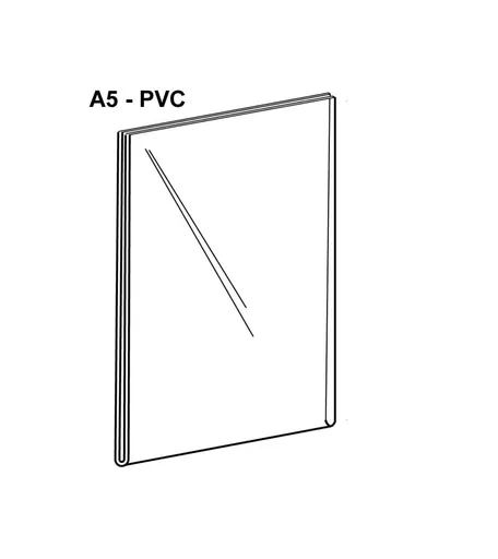 A5 PVC Portrait Wall Mounted Sign Holder
