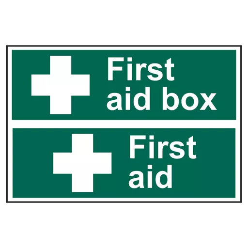 ASEC First Aid Box Sign 300mm x 200mm