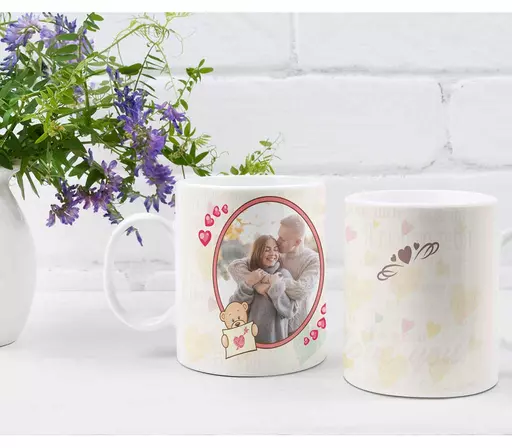 Personalised Photo Mug with a Cute Love Design