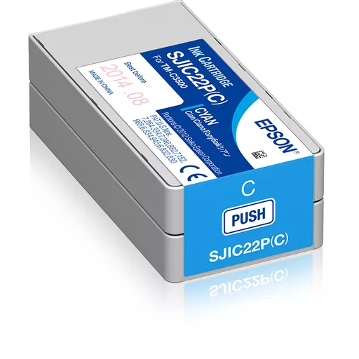 Epson C33S020602/SJI-C-22-P-(C) Ink cartridge cyan 32,5ml for Epson TM-C 3500