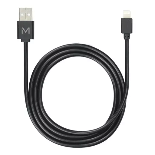 Mobilis 001279 lightning cable 1 m Black