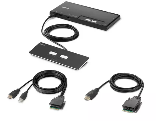 Belkin F1DN102MOD-HH-4 KVM switch Black