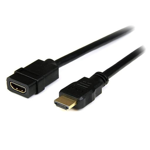StarTech.com 6ft (2m) HDMI Extension Cable - HDMI Male to Female Cable - 4K HDMI Cable Extender - 4K 30Hz UHD HDMI Cable with Ethernet M/F - High Speed HDMI 1.4 Cable - HDMI Cord Extender