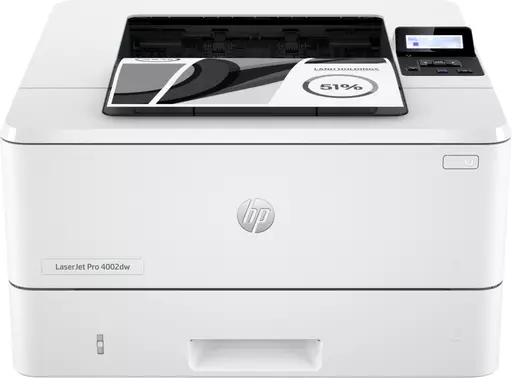 HP LaserJet Pro 4002dw Printer, Black and white, Printer for Small medium business, Print, Two-sided printing; Fast first page out speeds; Compact Size; Energy Efficient; Strong Security; Dualband Wi-Fi