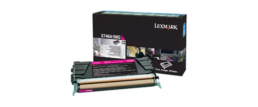 Lexmark X746A1MG Toner cartridge magenta return program, 7K pages ISO/IEC 19798 for Lexmark X 746/748