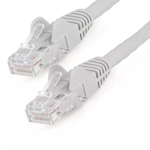 StarTech.com 2m CAT6 Ethernet Cable - LSZH (Low Smoke Zero Halogen) - 10 Gigabit 650MHz 100W PoE RJ45 10GbE UTP Network Patch Cord Snagless with Strain Relief - Grey, CAT 6, ETL Verified, 24AWG