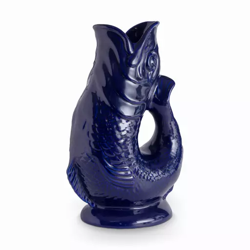 The Wade Fish Jug In Cobalt 0.6 Litre