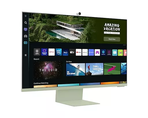 Samsung LS32BM80GUUXXU computer monitor 81.3 cm (32") 3840 x 2160 pixels 4K Ultra HD Green, White