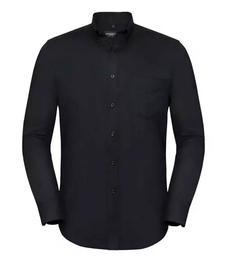 Russell Collection Tailored Long Sleeve Oxford Shirt