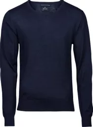 Men's V Neck Knitted Sweater