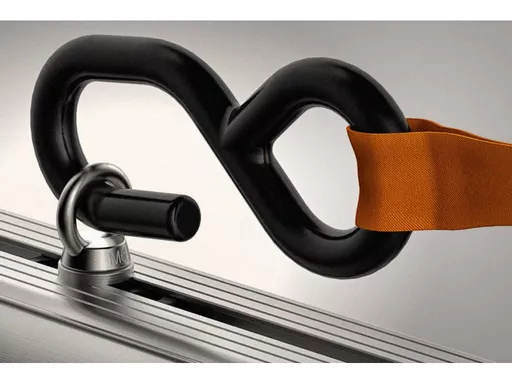 2.5m Ratchet Strap and Pair of Eye Bolts - Pack of 2