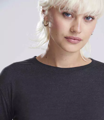 AWDis Ladies Long Sleeve Cropped T-Shirt