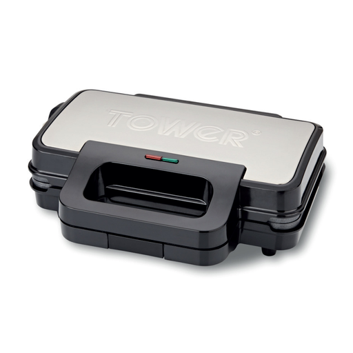 Tower 900W Deep Filled Sandwich Maker Stainless Steel