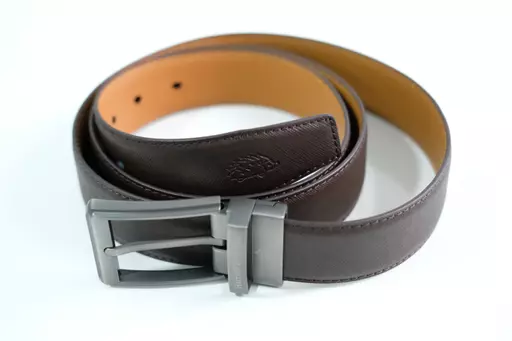 Dark Brown and Tan Reversible Belt 2