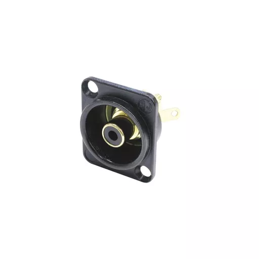 Neutrik NF2D-B-0 Phono Socket in Black Chrome