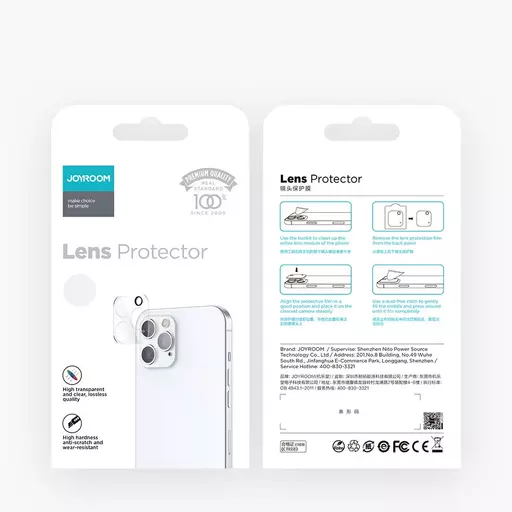 Joyroom - JR-PF729 Mirror Series Camera Lens Protector (Gemstone Version) - For iPhone 12 Pro