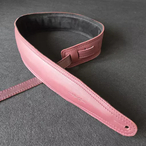 BS63 Wine Red Padded Guitar Strap - B-stock
