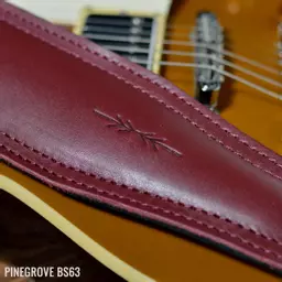 BS63 dark red montana guitar strap Pinegrove Leather DSC_0815.jpg