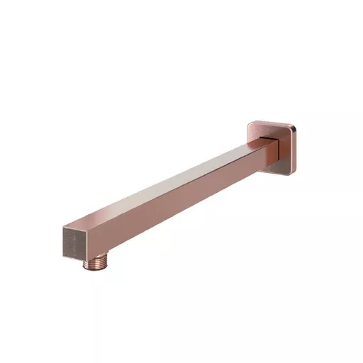Modern Square Fixed Over Head Shower Arm - Brushed Bronze