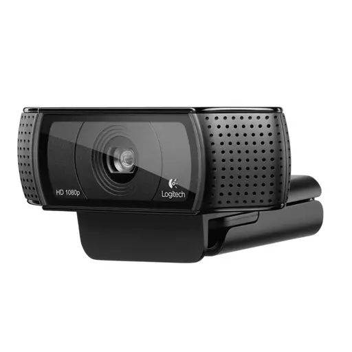 Logitech C920 V-U0028 Webcam With Carl Zeiss Tessar Lens – 1080P Full HD, Tested, Used