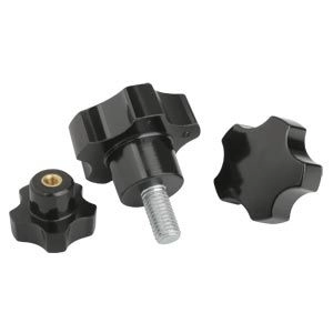 K0185 - Five Lobe Knobs In Plastic Parts In Steel Size M5-M10