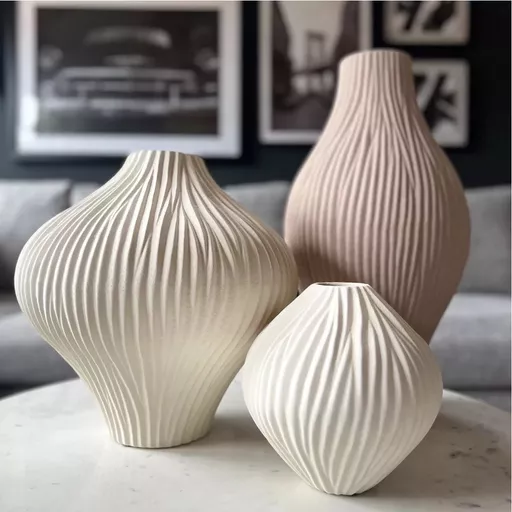 OUT OF STOCK - Vase, Elise, Off-white - Small