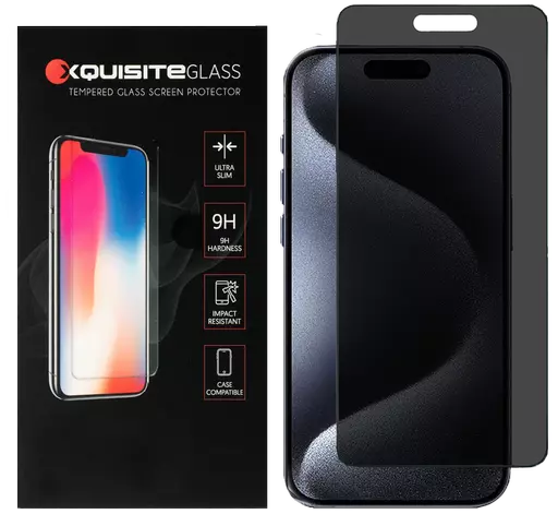 Xquisite 2D Glass - iPhone 15 Pro - Privacy