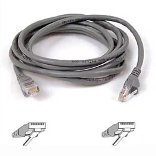 Belkin Cable patch CAT5 RJ45 snagless 1m grey networking cable Cat5e U/UTP (UTP)