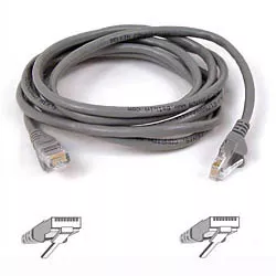 Belkin Cable patch CAT5 RJ45 snagless 1m grey networking cable Cat5e U/UTP (UTP)