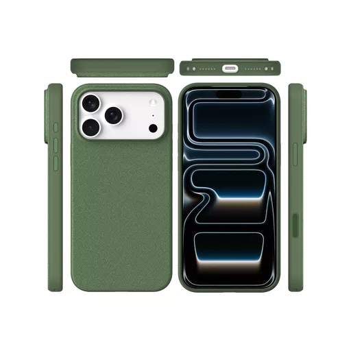 ProMag Woven with AI Button for iPhone 18 Pro & iPhone 17 Pro - Green